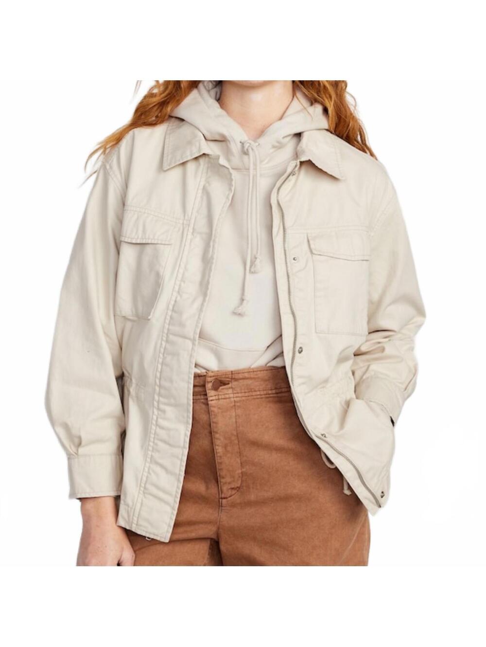 Cinched-Waist Utility Jacket Old Navy Shacket NWT Small Tall